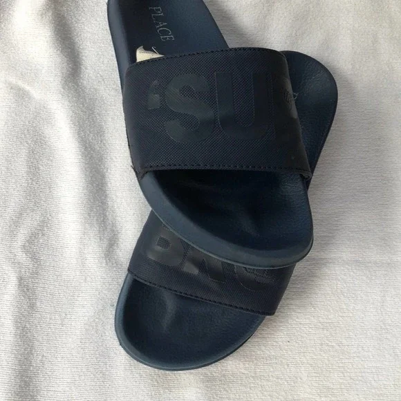 Place kids Navy Blue Sliders . - Picture 4 of 6